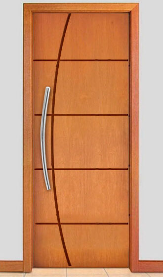 Porta frisada de madeira: conheça os modelos da Polly Madeiras