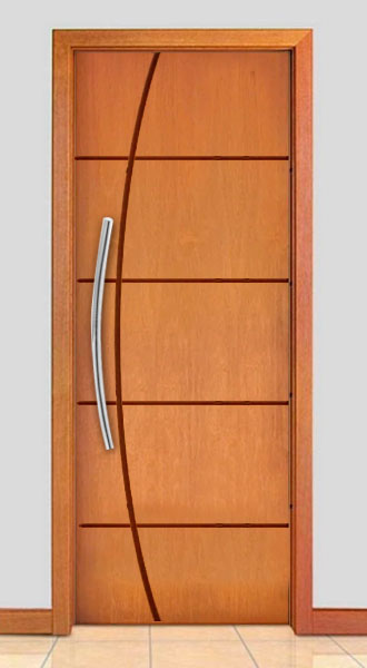 Porta frisada de madeira: conheça os modelos da Polly Madeiras
